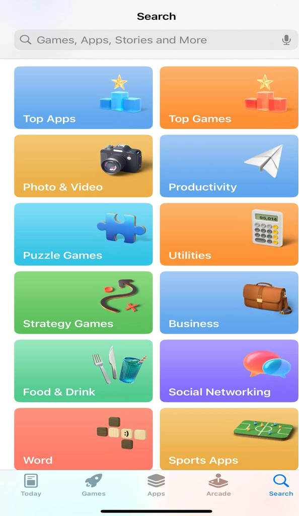 Open App Store on iOS and access account settings to find the Megapari app