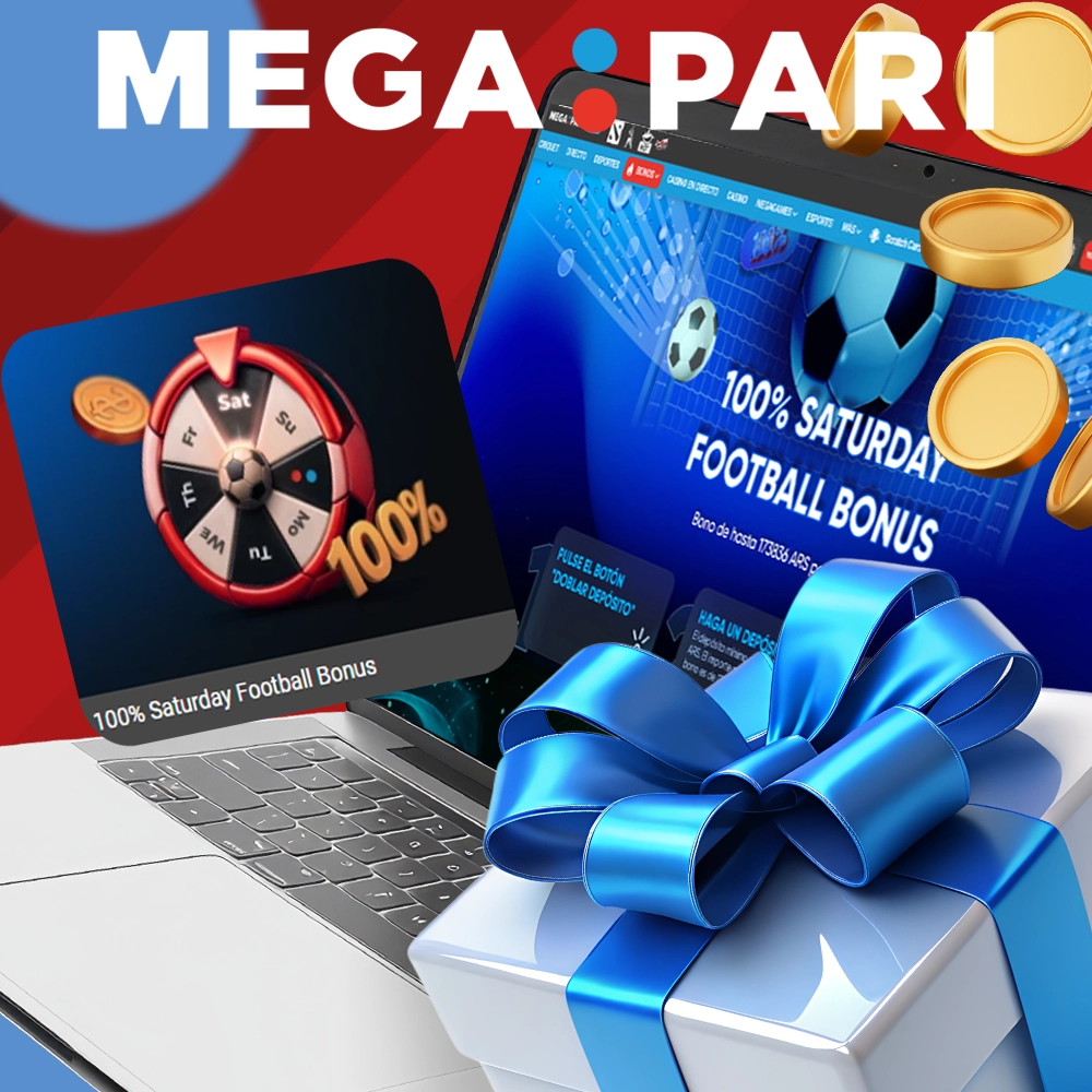 Mega Pari football bonus gives 100% deposit reward for Saturday sports bets