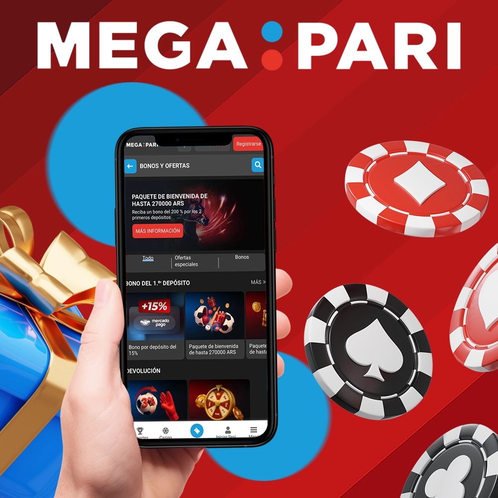 Reclame el bono de bienvenida Mega Pari del 100 % hasta 88 000 ARS después de su primer depósito