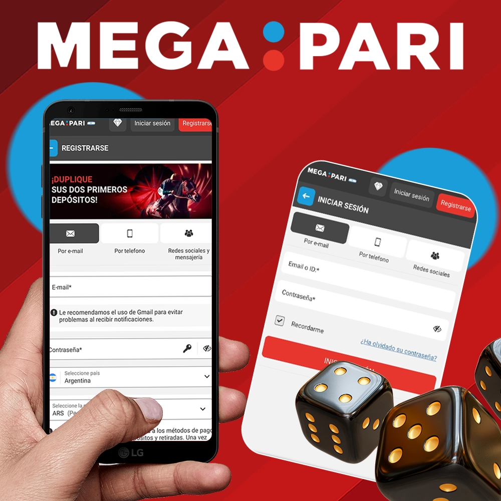 Regístrate e inicia sesión en Megapari Argentina App para empezar a apostar y jugar a las tragaperras