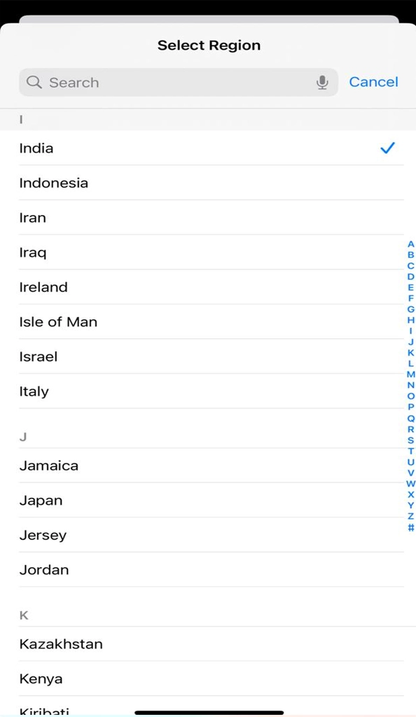 Cambia la región de la App Store a India u otro país para acceder a Megapari App