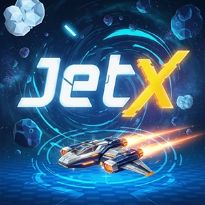 Juego Crash JetX de Megapari Casino con una emocionante temática espacial y grandes multiplicadores